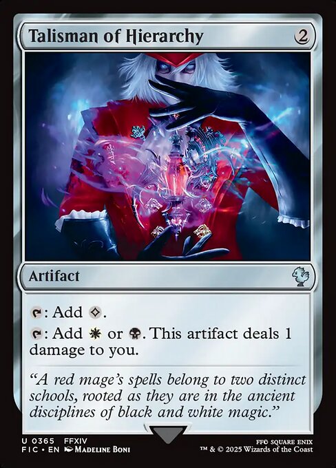 Talisman of Hierarchy – Final Fantasy Commander (FIC-365) Magic: The Gathering card | LC-REM-20260804-15339677516108-79696e14-837f-431a-b5fb-fe3620bb8262
