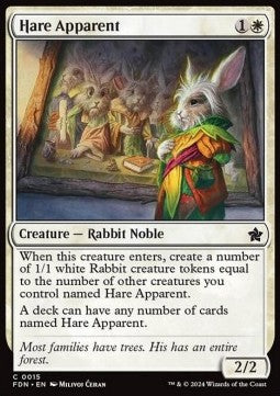 Hare Apparent - Magic: The Gathering Foundations (Common) [FDN-15] Hover Image