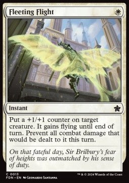 Fleeting Flight - Magic: The Gathering Foundations (Common) [FDN-13] Hover Image