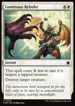 Luminous Rebuke - Magic: The Gathering Foundations (Common) [FDN-20] Imagen principal del producto