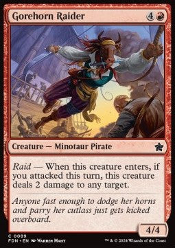 Gorehorn Raider - Magic: The Gathering Foundations (Common) [FDN-89] Imagen principal del producto