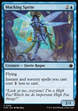 Mocking Sprite - Magic: The Gathering Foundations (Common) [FDN-159] Main image