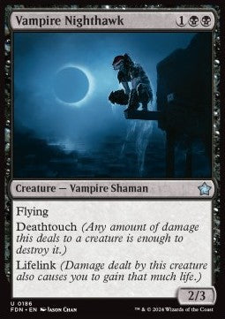 Vampire Nighthawk - Magic: The Gathering Foundations (Uncommon) [FDN-186] Image principale du produit