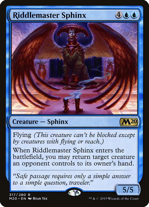 Riddlemaster Sphinx – Core Set 2020 (M20-317) Magic: The Gathering card | LC-REM-20260804-15151248474444-7980e24c-bcb4-479c-8012-f19f4e87f0bf