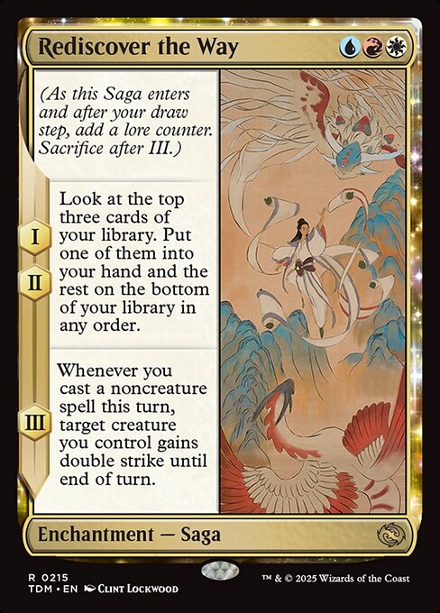 Rediscover the Way – Tarkir: Dragonstorm (TDM-215) Magic: The Gathering card Immagine principale del prodotto