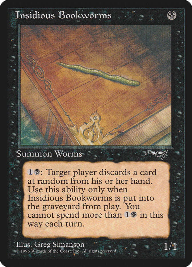 Magic-kaart Insidious Bookworms ALL-51b uit Alliances (Common) Hoofdafbeelding