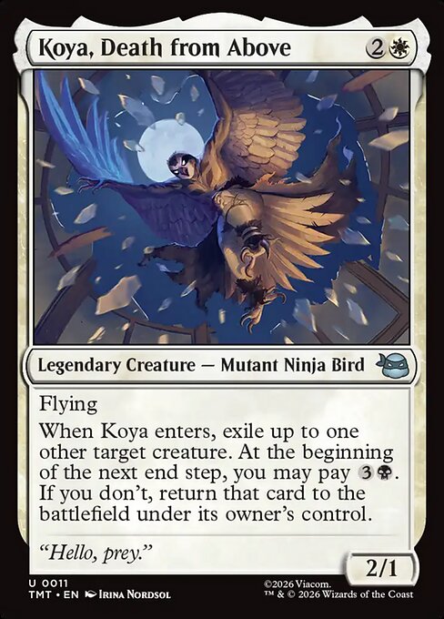 Koya, Death from Above – Teenage Mutant Ninja Turtles (TMT-11) Magic: The Gathering card Hoofdafbeelding