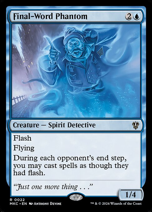 Final-Word Phantom – Commander: Murders at Karlov Manor (MKC-22) Magic: The Gathering card