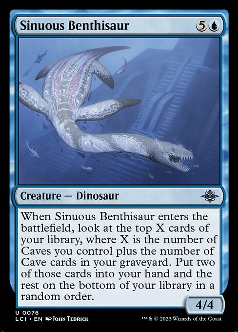 Sinuous Benthisaur – The Lost Caverns of Ixalan (LCI-76) Magic: The Gathering card