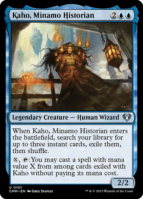 Kaho, Minamo Historian – Commander Masters (CMM-101) Magic: The Gathering card | LC-REM-20260804-15376442982732-7a5ad263-6b0d-4eaa-bc5a-16f5077206e1 Main image