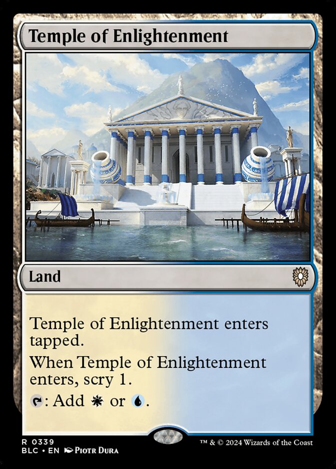 Temple of Enlightenment - Commander: Bloomburrow (Rare) [BLC-339]