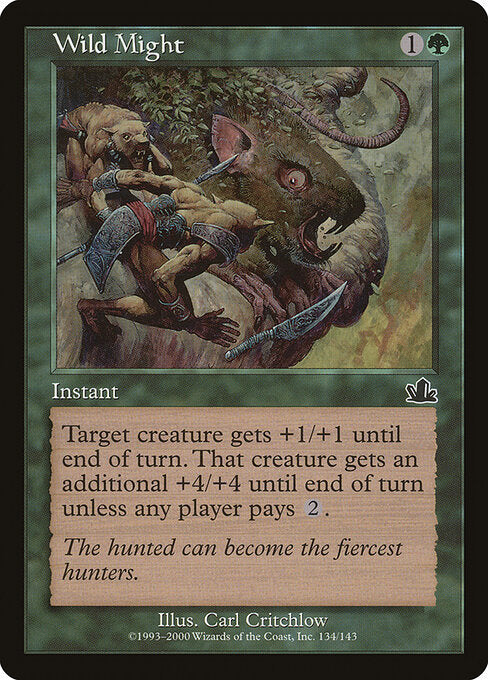 Wild Might – Prophecy (PCY-134) Magic: The Gathering card | LC-REM-20260804-15476051542348-7a8c0be2-ba90-4e7a-b1a6-c68be550e33d
