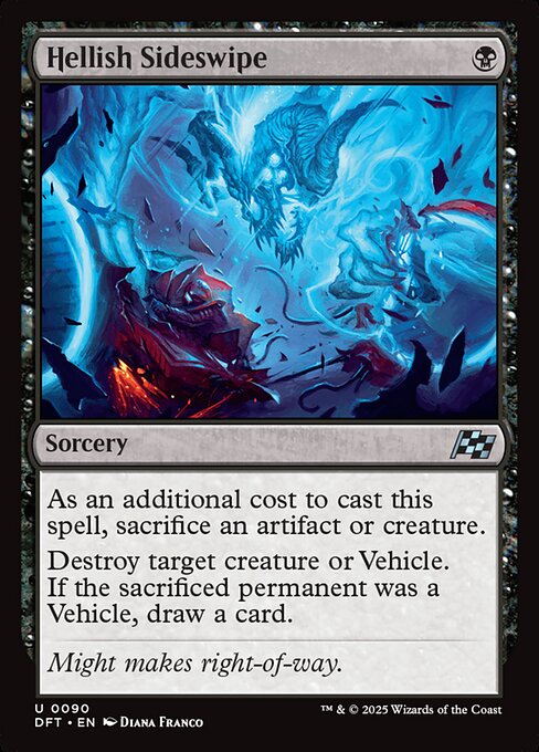 Hellish Sideswipe – Aetherdrift (DFT-90) Magic: The Gathering card