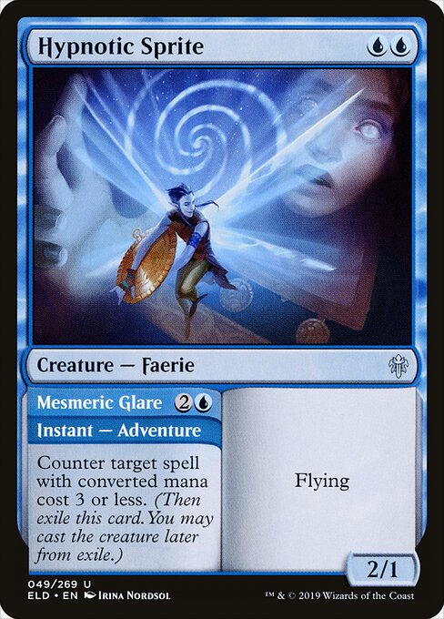 Hypnotic Sprite // Mesmeric Glare – Throne of Eldraine (ELD-49) Magic: The Gathering card | LC-REM-20260804-15150649475404-7acbd812-b994-4e68-8f95-04222796e994