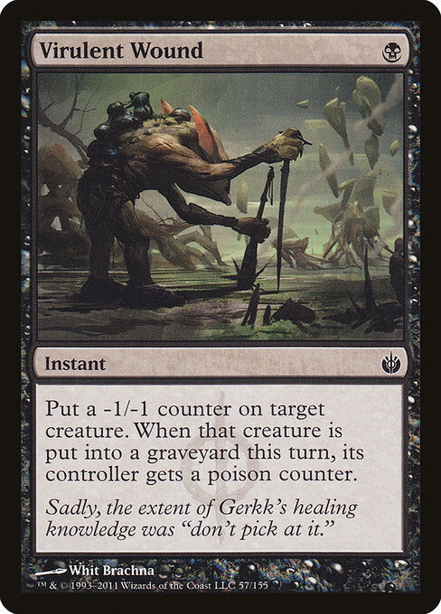 Virulent Wound – Mirrodin Besieged (MBS-57) Magic: The Gathering card | LC-REM-20260804-15151482503500-7ae09e1a-c257-45e9-88c8-7b1a7a6d714b