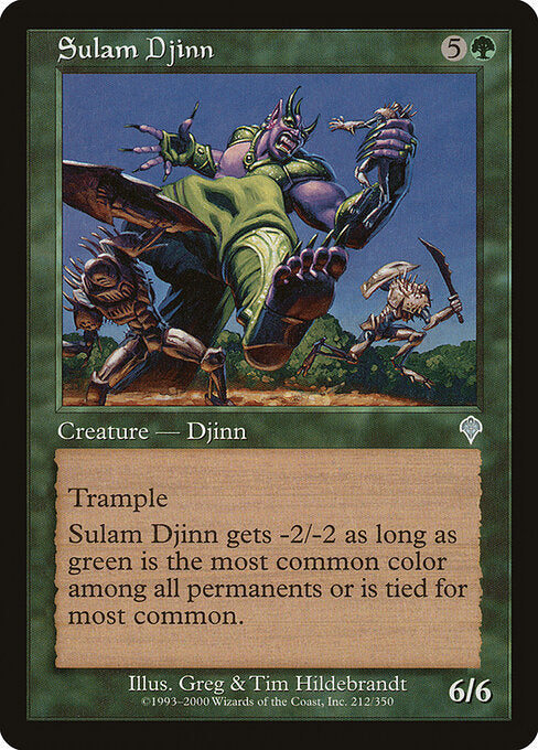 Sulam Djinn – Invasion (INV-212) Magic: The Gathering card Main image