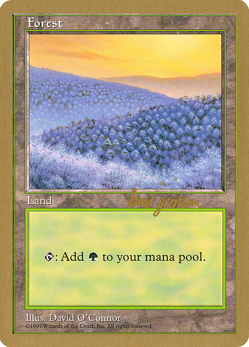 Magic-kaart Forest WC97-sg449 uit World Championship Decks 1997 (Special) Hauptbild