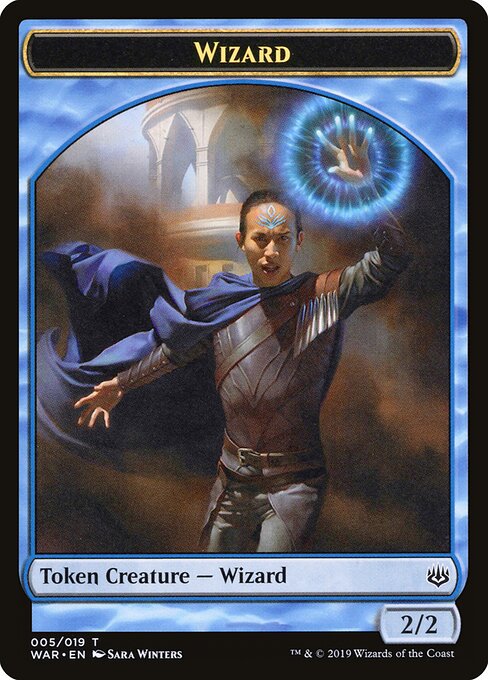 Wizard – War of the Spark Tokens (TWAR-5) Magic: The Gathering card | LC-REM-20260804-15151495610700-7b0b95ce-4821-4955-a27c-93471240f54b