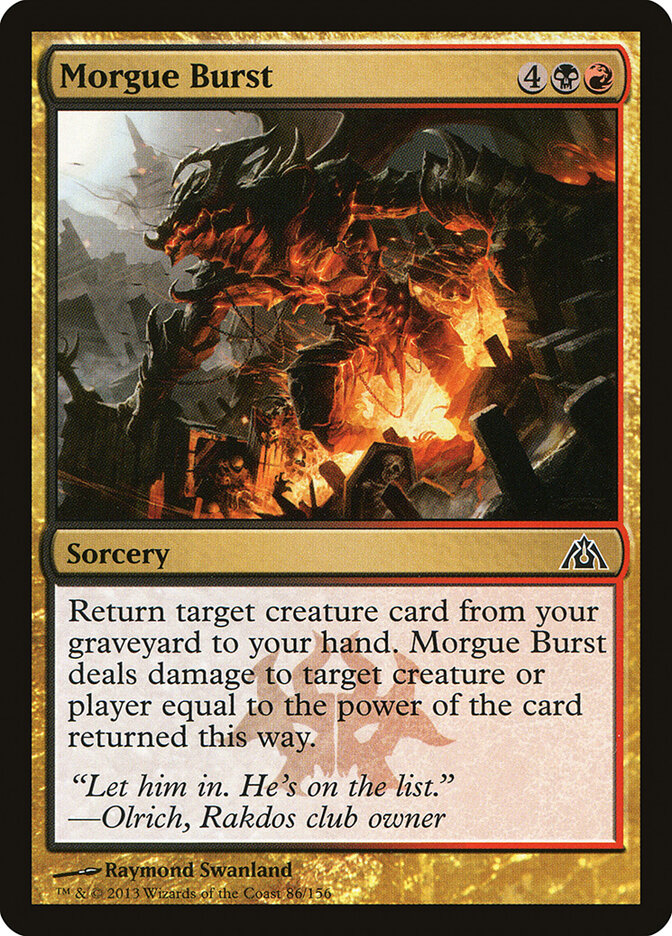 Morgue Burst - Dragon's Maze (Common) [DGM-86]