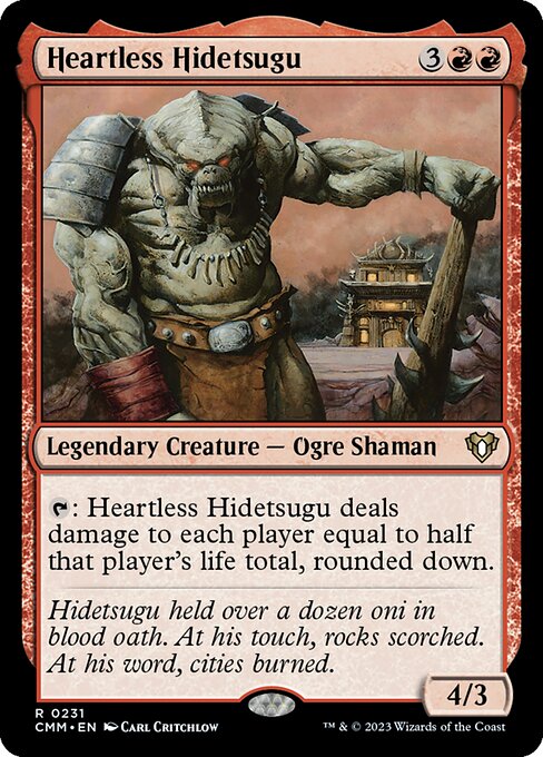 Heartless Hidetsugu – Commander Masters (CMM-231) Magic: The Gathering card Main image