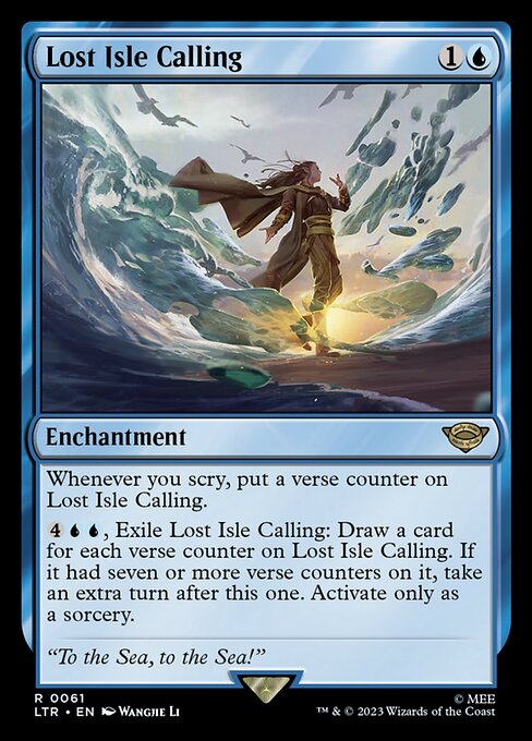 Lost Isle Calling – The Lord of the Rings: Tales of Middle-earth (LTR-61) Magic: The Gathering card
