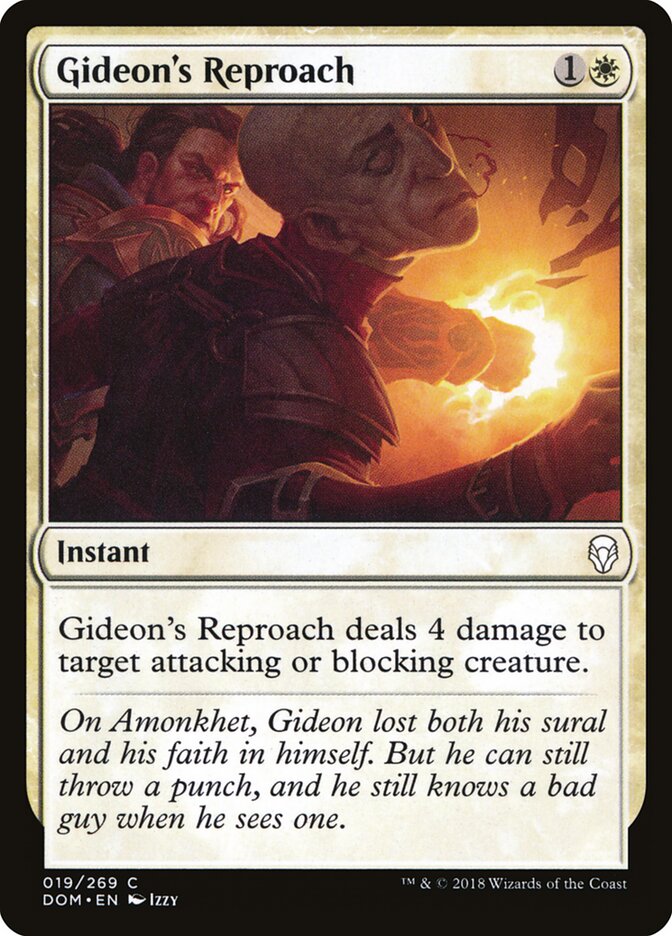 Gideon's Reproach - Dominaria (Common) [DOM-19]