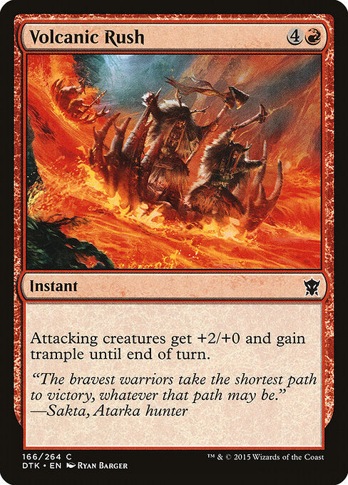 Volcanic Rush – Dragons of Tarkir (DTK-166) Magic: The Gathering card | LC-REM-20260804-15150779007308-7b808883-f630-4070-ab7e-d347e26a9564
