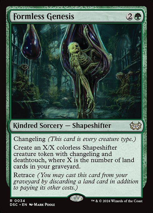 Formless Genesis – Commander: Duskmourn: House of Horror (DSC-34) Magic: The Gathering card Hauptbild