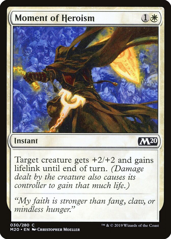 Moment of Heroism - Core 2020 (Common) [M20-30]