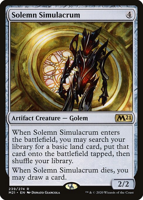 Solemn Simulacrum – Core 2021 (M21-239) Magic: The Gathering card