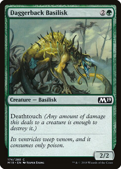 Daggerback Basilisk – Core 2019 (M19-174) Magic: The Gathering card