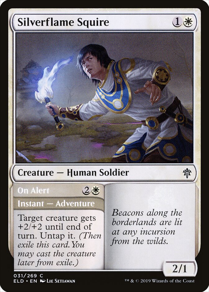 Silverflame Squire // On Alert - Throne of Eldraine (Common) [ELD-31] Immagine principale del prodotto