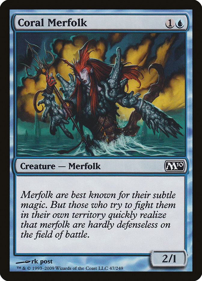 Coral Merfolk - Magic 2010 (Common) [M10-47]