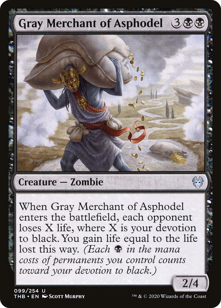 Gray Merchant of Asphodel – Theros Beyond Death 99 – Magic: The Gathering single card Main image