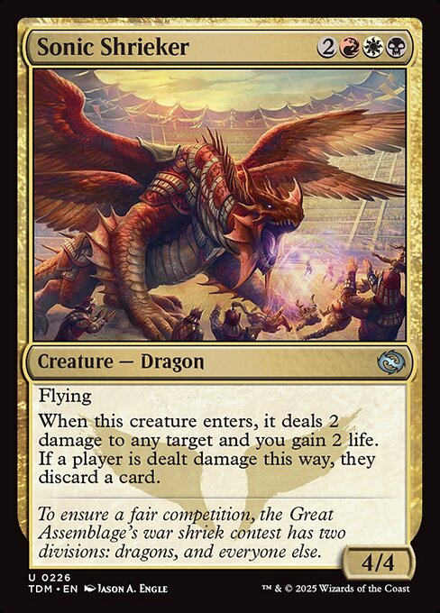 Sonic Shrieker – Tarkir: Dragonstorm (TDM-226) Magic: The Gathering card