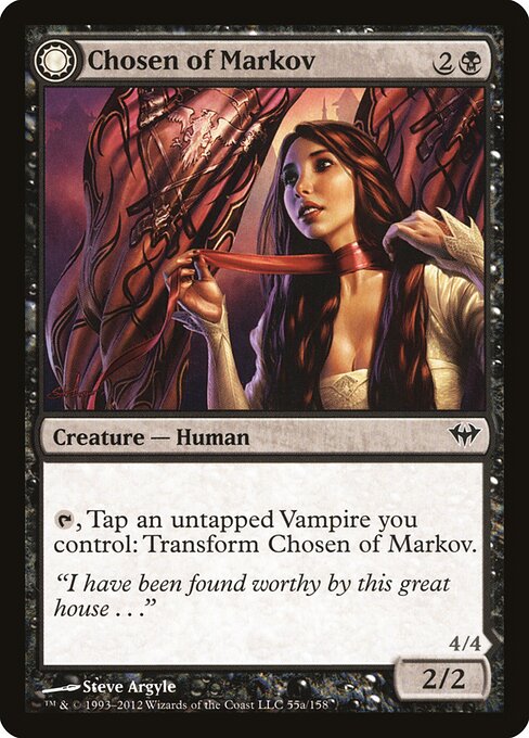 Chosen of Markov // Markov's Servant – Dark Ascension (DKA-55) Magic: The Gathering card | LC-REM-20260804-15150973583692-7c5a3c09-5656-4975-ba03-2d809903ed18