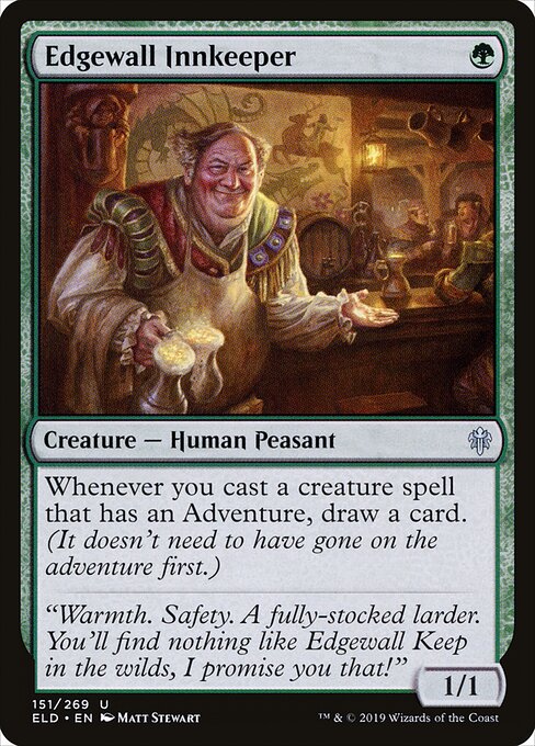 Edgewall Innkeeper – Throne of Eldraine (ELD-151) Magic: The Gathering card