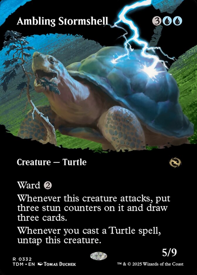 Magic-kaart Ambling Stormshell TDM-332 uit Tarkir: Dragonstorm: Extras (Rare)