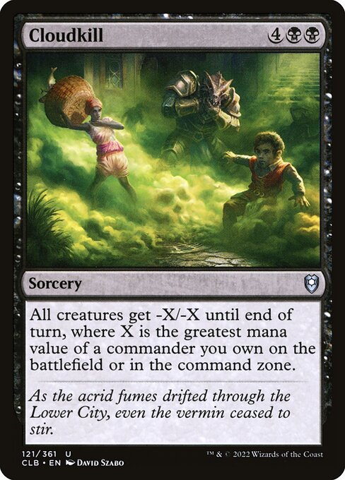 Cloudkill – Commander Legends: Battle for Baldur's Gate (CLB-121) Magic: The Gathering card