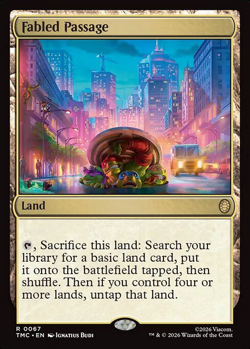 Fabled Passage – Commander: Teenage Mutant Ninja Turtles (TMC-67) Magic: The Gathering card Hoofdafbeelding