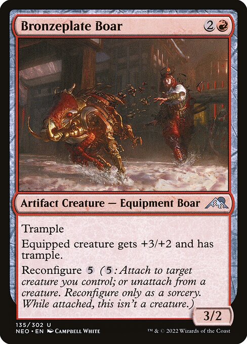 Bronzeplate Boar – Kamigawa: Neon Dynasty (NEO-135) Magic: The Gathering card | LC-REM-20260804-15150814593356-7c8f5da8-13a8-4b39-8ddc-7661892924af