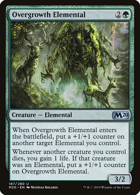 Overgrowth Elemental – Core 2020 (M20-187) Magic: The Gathering card