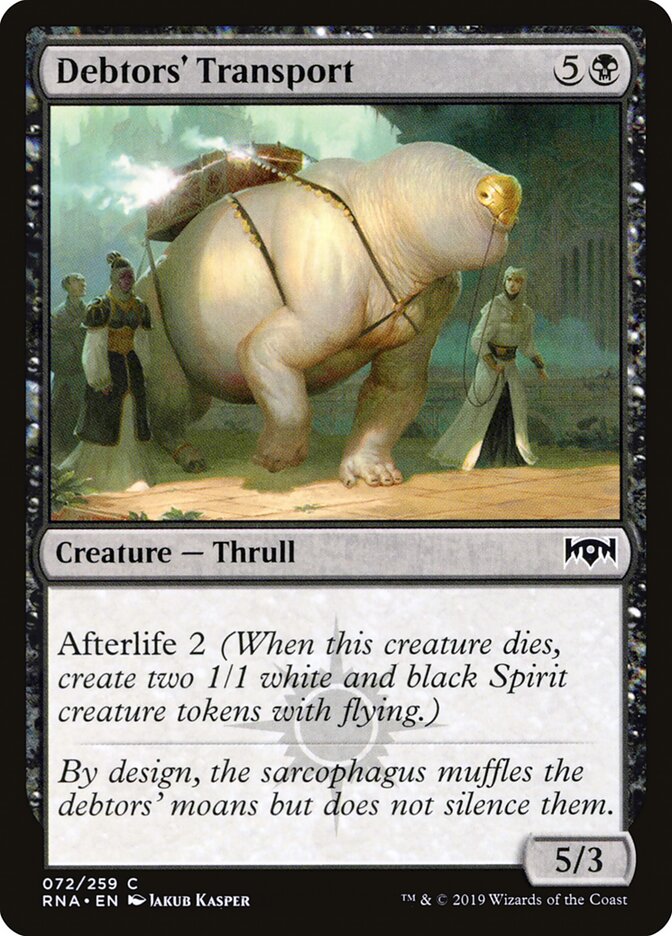 Debtors' Transport - Ravnica Allegiance (Common) [RNA-72] Hauptbild