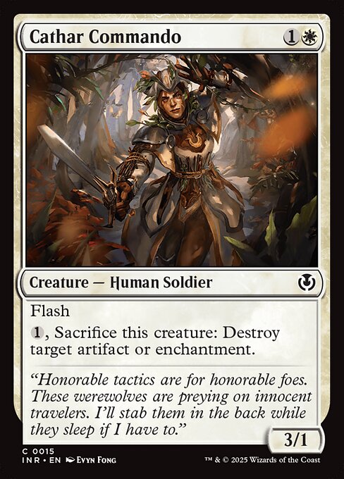 Cathar Commando – Innistrad Remastered (INR-15) Magic: The Gathering card