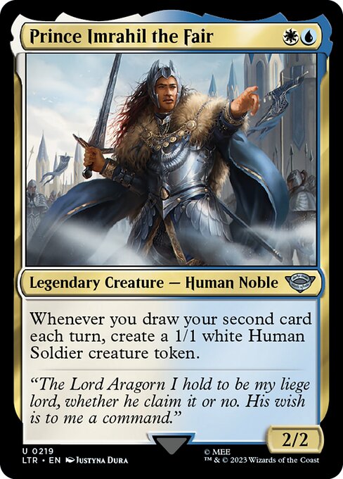 Prince Imrahil the Fair – The Lord of the Rings: Tales of Middle-earth (LTR-219) Magic: The Gathering card