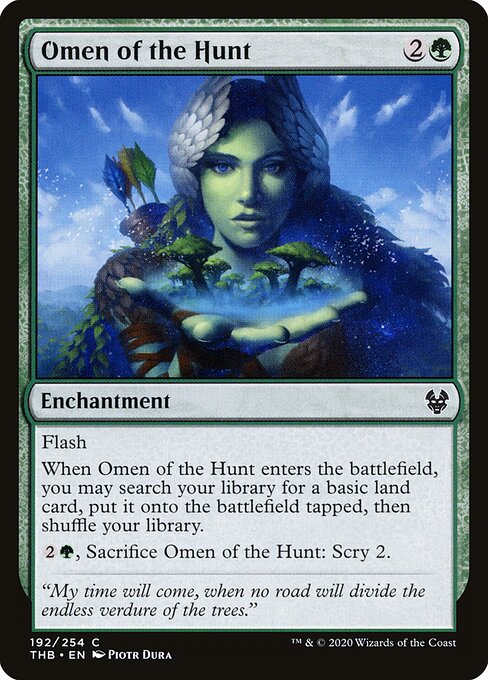 Omen of the Hunt – Theros Beyond Death (THB-192) Magic: The Gathering card