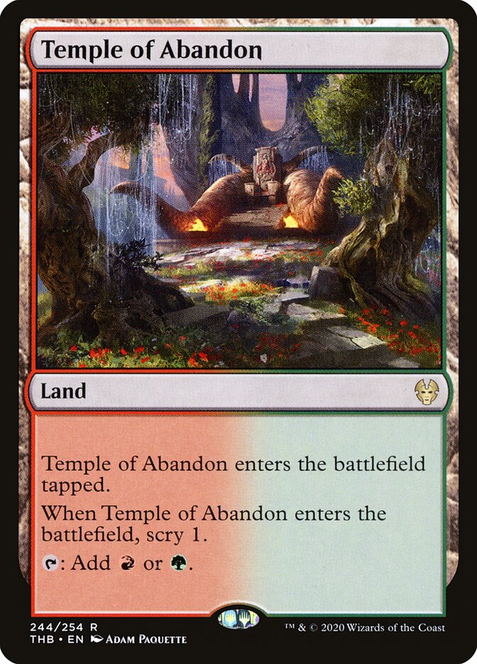 Temple of Abandon - Theros Beyond Death (Rare) [THB-244] Hoofdafbeelding