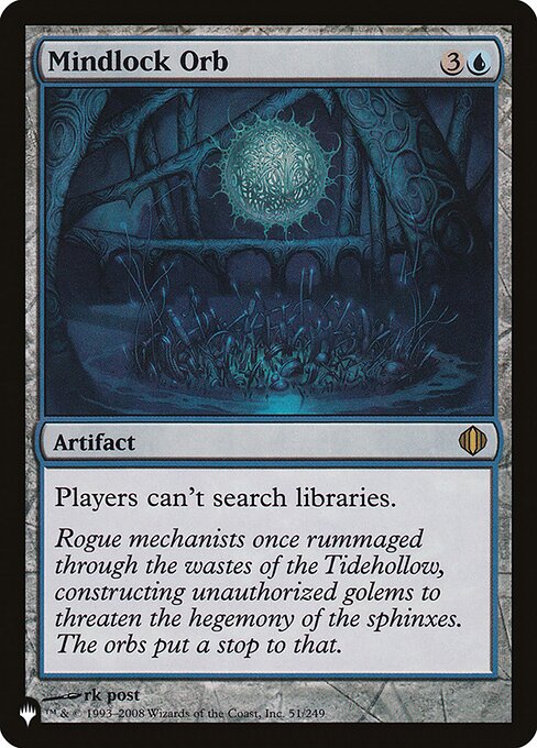 Mindlock Orb – The List (PLST-ALA-51) Magic: The Gathering card | LC-REM-20260804-15151600107852-7dcb3efe-5dd8-4bf3-b208-b9032d44eb7c