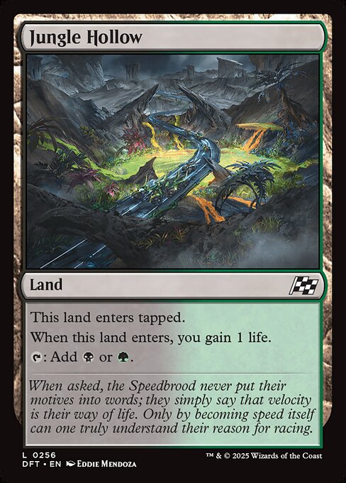 Jungle Hollow – Aetherdrift (DFT-256) Magic: The Gathering card