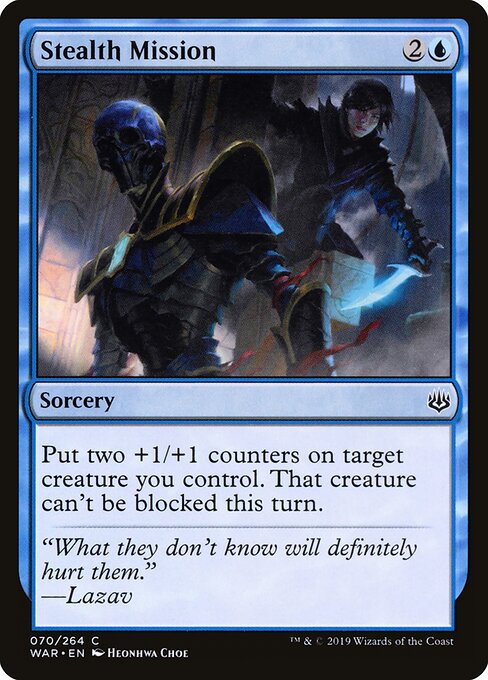 Stealth Mission – War of the Spark (WAR-70) Magic: The Gathering card